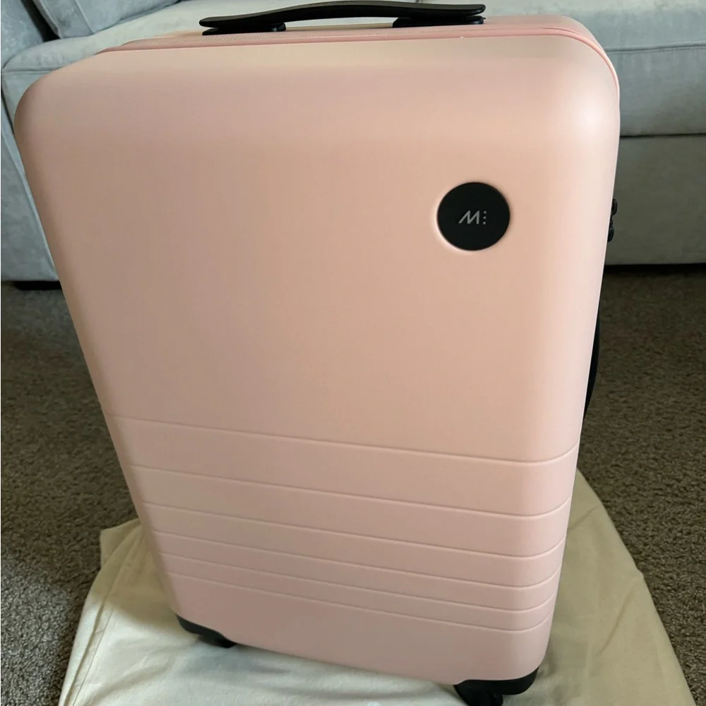 Bags | Brand New Monos Carry On Plus Suitcase In Rose Quartz